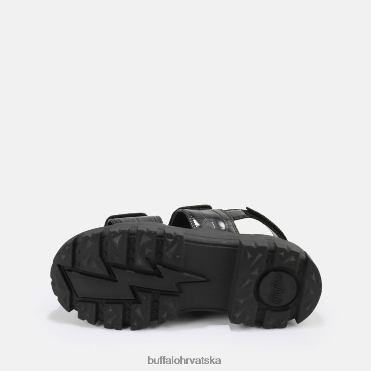 crno Buffalo aspha snd sandala s platformom veganska |sandale TDD6T13